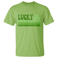 Retro Lucky T Shirt St Patricks Day Irish Shamrock