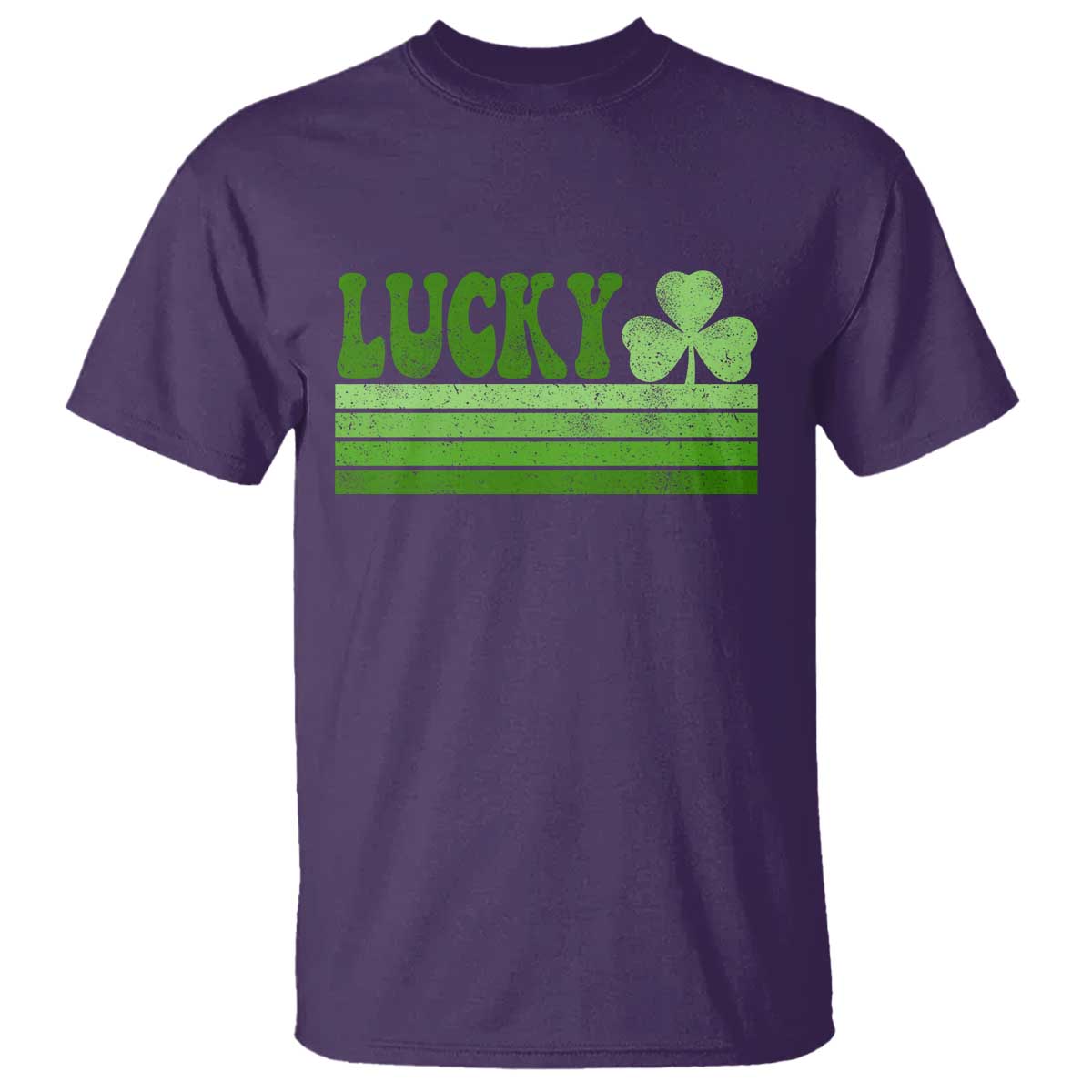 Retro Lucky T Shirt St Patricks Day Irish Shamrock