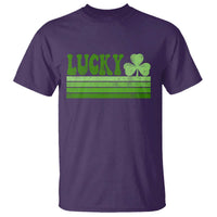 Retro Lucky T Shirt St Patricks Day Irish Shamrock