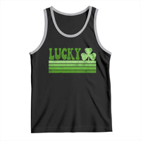 Retro Lucky Tank Top St Patricks Day Irish Shamrock