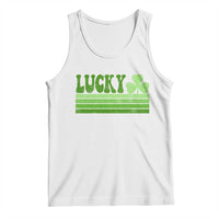 Retro Lucky Tank Top St Patricks Day Irish Shamrock