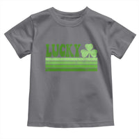 Retro Lucky Toddler T Shirt St Patricks Day Irish Shamrock