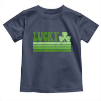 Retro Lucky Toddler T Shirt St Patricks Day Irish Shamrock