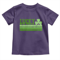 Retro Lucky Toddler T Shirt St Patricks Day Irish Shamrock