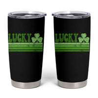 Retro Lucky Tumbler Cup St Patricks Day Irish Shamrock
