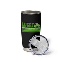 Retro Lucky Tumbler Cup St Patricks Day Irish Shamrock