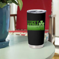 Retro Lucky Tumbler Cup St Patricks Day Irish Shamrock