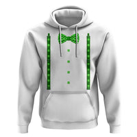 Bow Tie Suspenders St Patricks Day Costume Hoodie Funny Irish Shamrock Clovers
