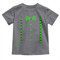 Bow Tie Suspenders St Patricks Day Costume Toddler T Shirt Funny Irish Shamrock Clovers