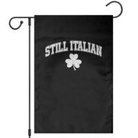St Patricks Day Italian Garden Flag Funny Retro Varsity Sporty Style Shamrock