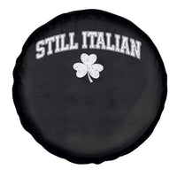 St Patricks Day Italian Spare Tire Cover Funny Retro Varsity Sporty Style Shamrock