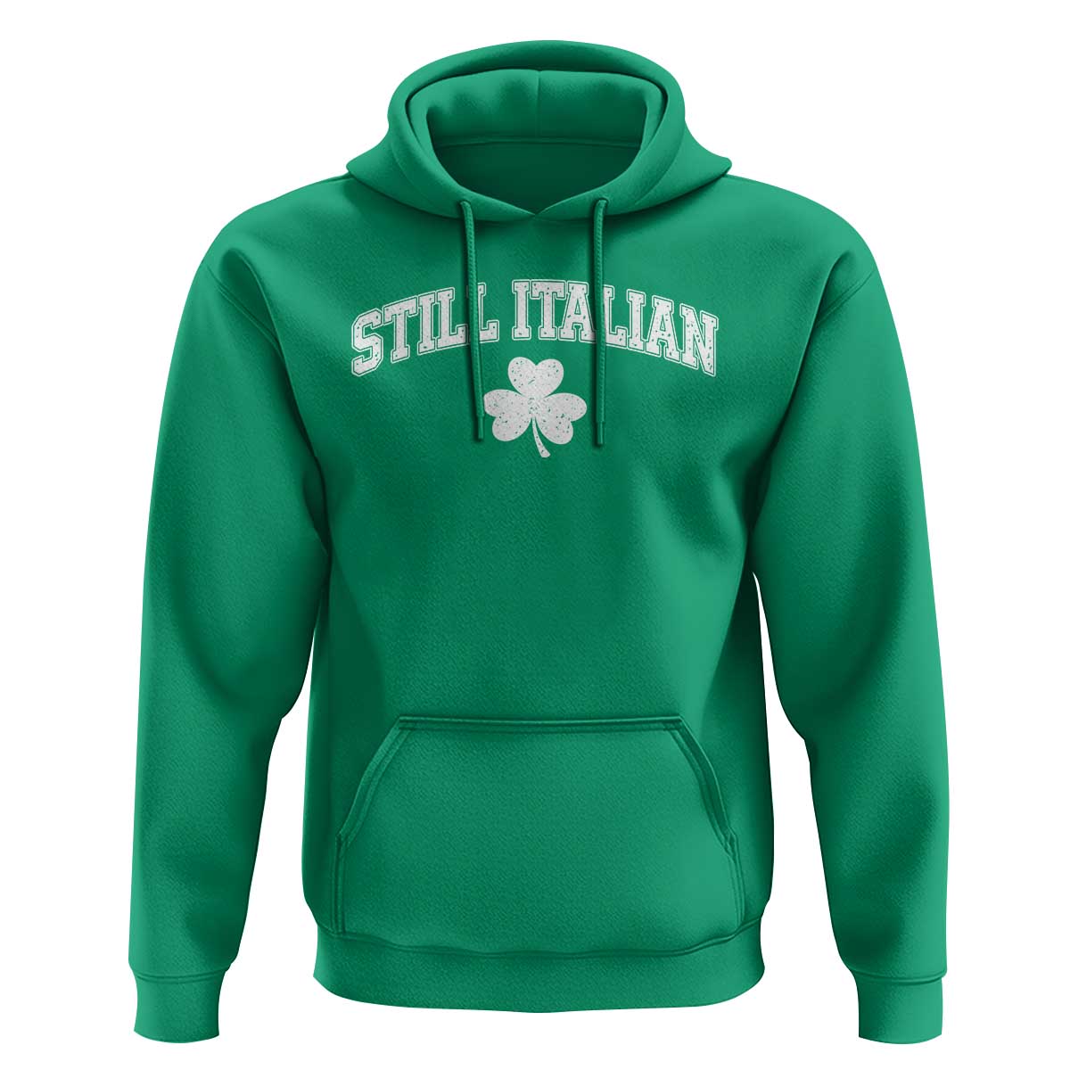 St Patricks Day Italian Hoodie Funny Retro Varsity Sporty Style Shamrock