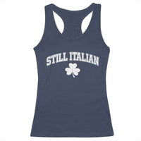 St Patricks Day Italian Racerback Tank Top Funny Retro Varsity Sporty Style Shamrock