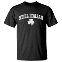 St Patricks Day Italian T Shirt Funny Retro Varsity Sporty Style Shamrock