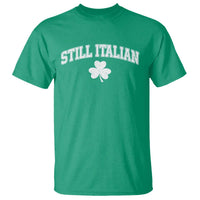 St Patricks Day Italian T Shirt Funny Retro Varsity Sporty Style Shamrock