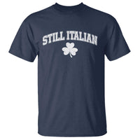 St Patricks Day Italian T Shirt Funny Retro Varsity Sporty Style Shamrock