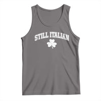 St Patricks Day Italian Tank Top Funny Retro Varsity Sporty Style Shamrock