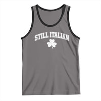St Patricks Day Italian Tank Top Funny Retro Varsity Sporty Style Shamrock