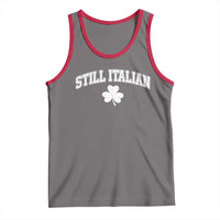 St Patricks Day Italian Tank Top Funny Retro Varsity Sporty Style Shamrock