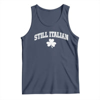 St Patricks Day Italian Tank Top Funny Retro Varsity Sporty Style Shamrock