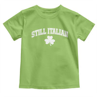 St Patricks Day Italian Toddler T Shirt Funny Retro Varsity Sporty Style Shamrock