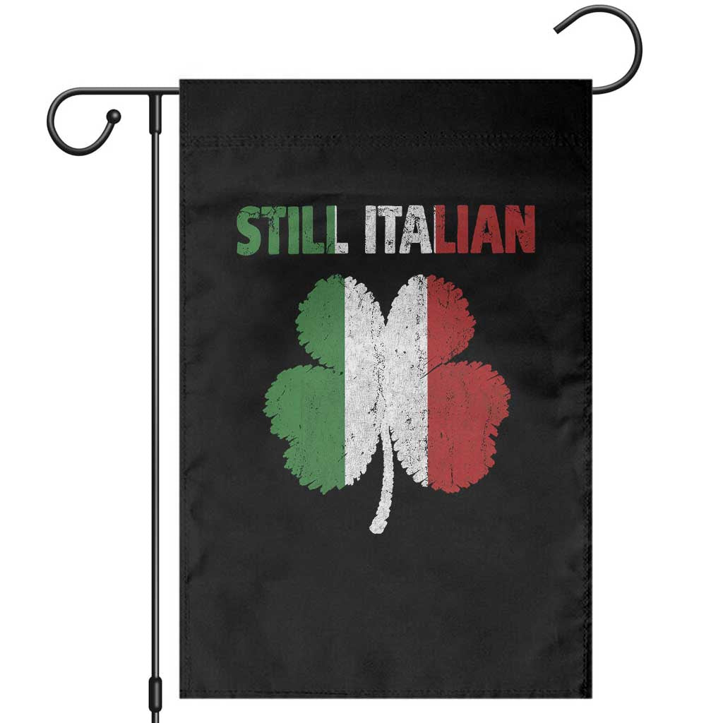 St Patricks Day Still Italian Garden Flag Funny Retro Shamrock Italy Flag
