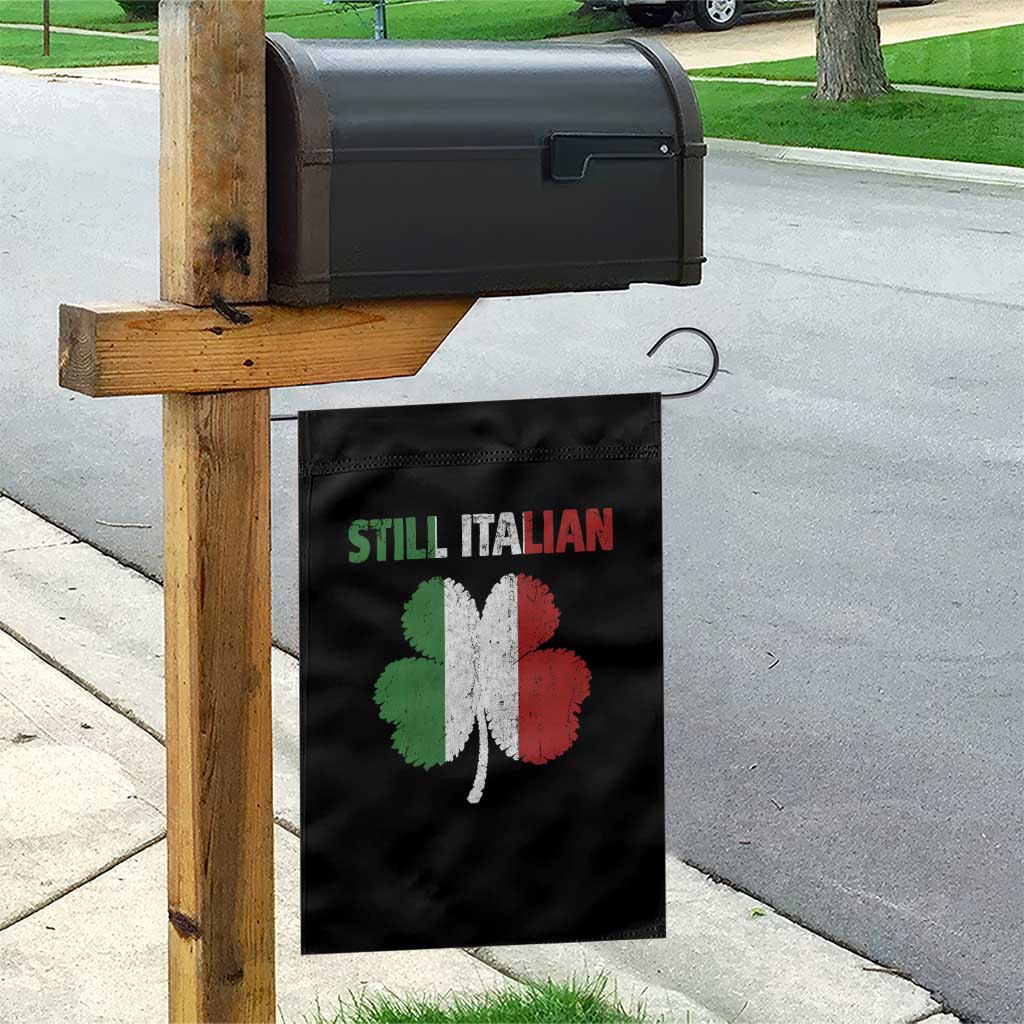 St Patricks Day Still Italian Garden Flag Funny Retro Shamrock Italy Flag