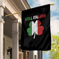 St Patricks Day Still Italian Garden Flag Funny Retro Shamrock Italy Flag