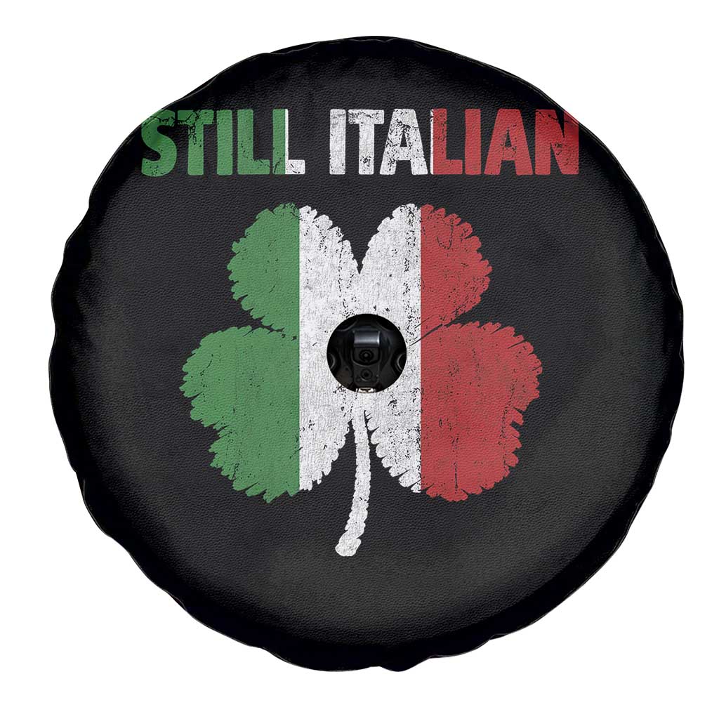 St Patricks Day Still Italian Spare Tire Cover Funny Retro Shamrock Italy Flag