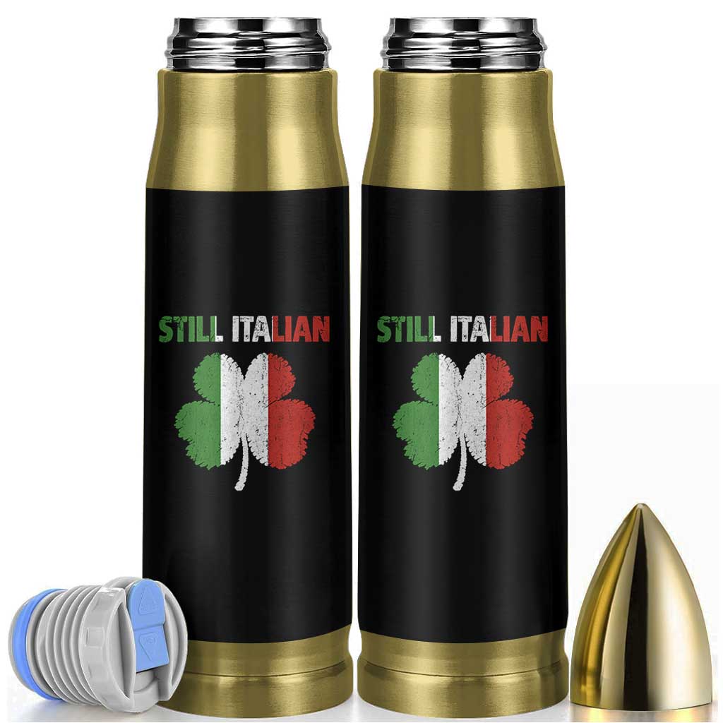 St Patricks Day Still Italian Bullet Tumbler Funny Retro Shamrock Italy Flag