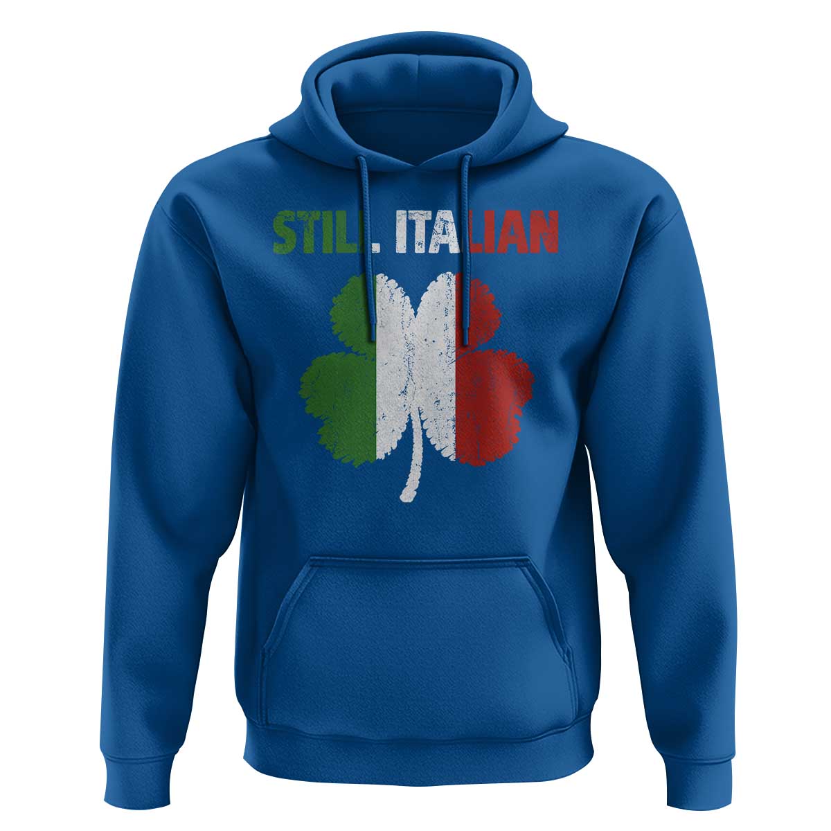St Patricks Day Still Italian Hoodie Funny Retro Shamrock Italy Flag