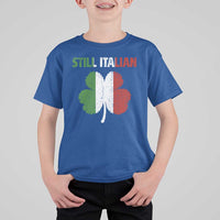 St Patricks Day Still Italian T Shirt For Kid Funny Retro Shamrock Italy Flag