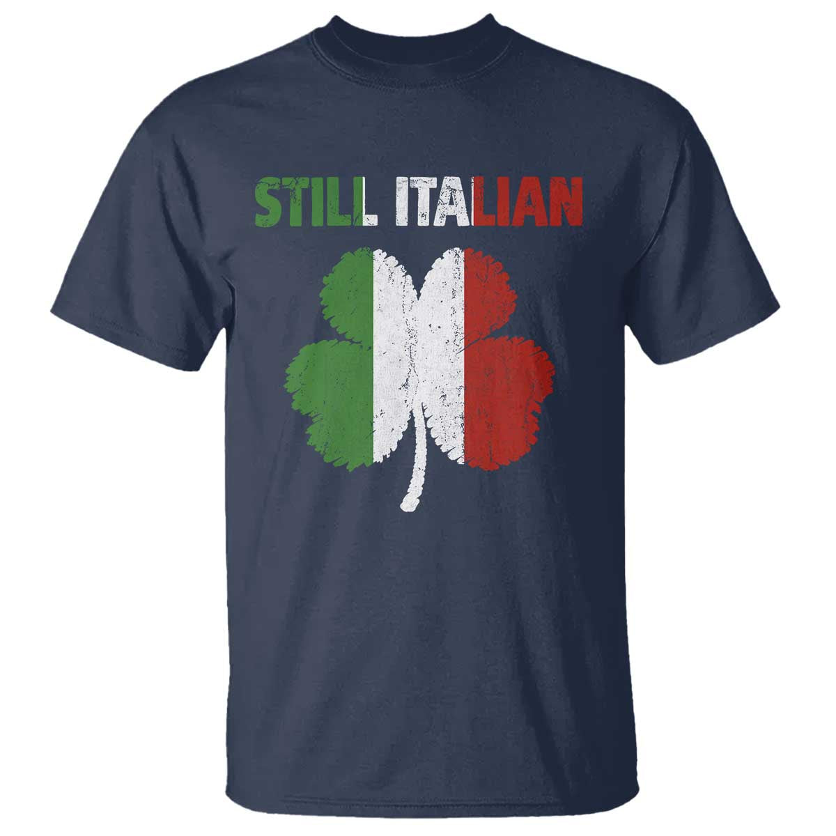 St Patricks Day Still Italian T Shirt Funny Retro Shamrock Italy Flag