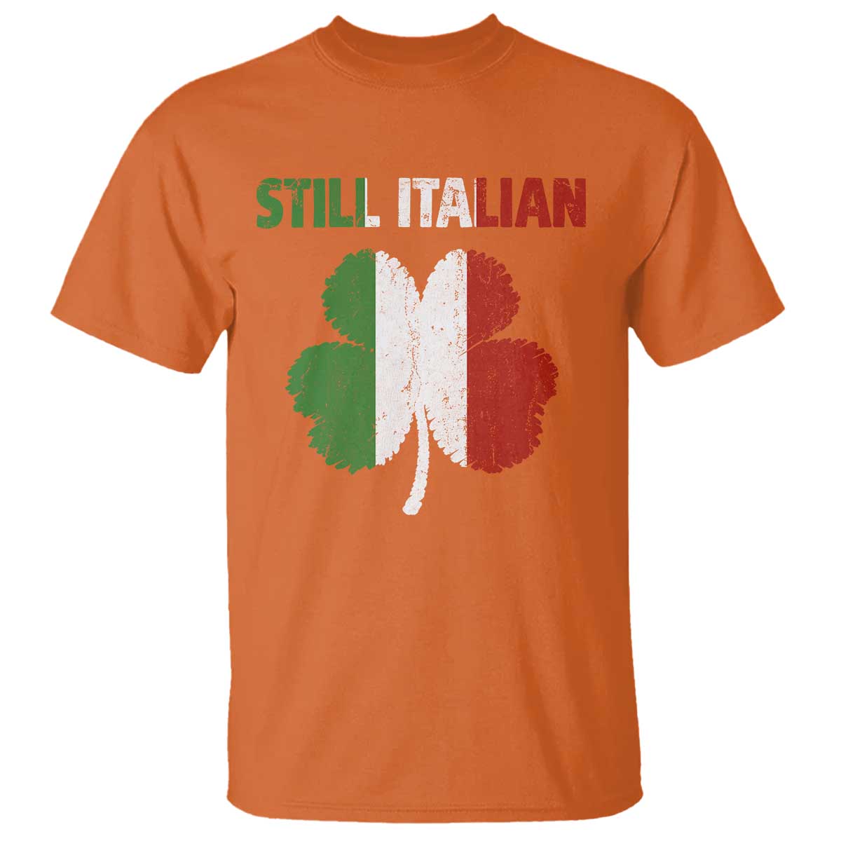 St Patricks Day Still Italian T Shirt Funny Retro Shamrock Italy Flag