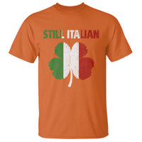 St Patricks Day Still Italian T Shirt Funny Retro Shamrock Italy Flag