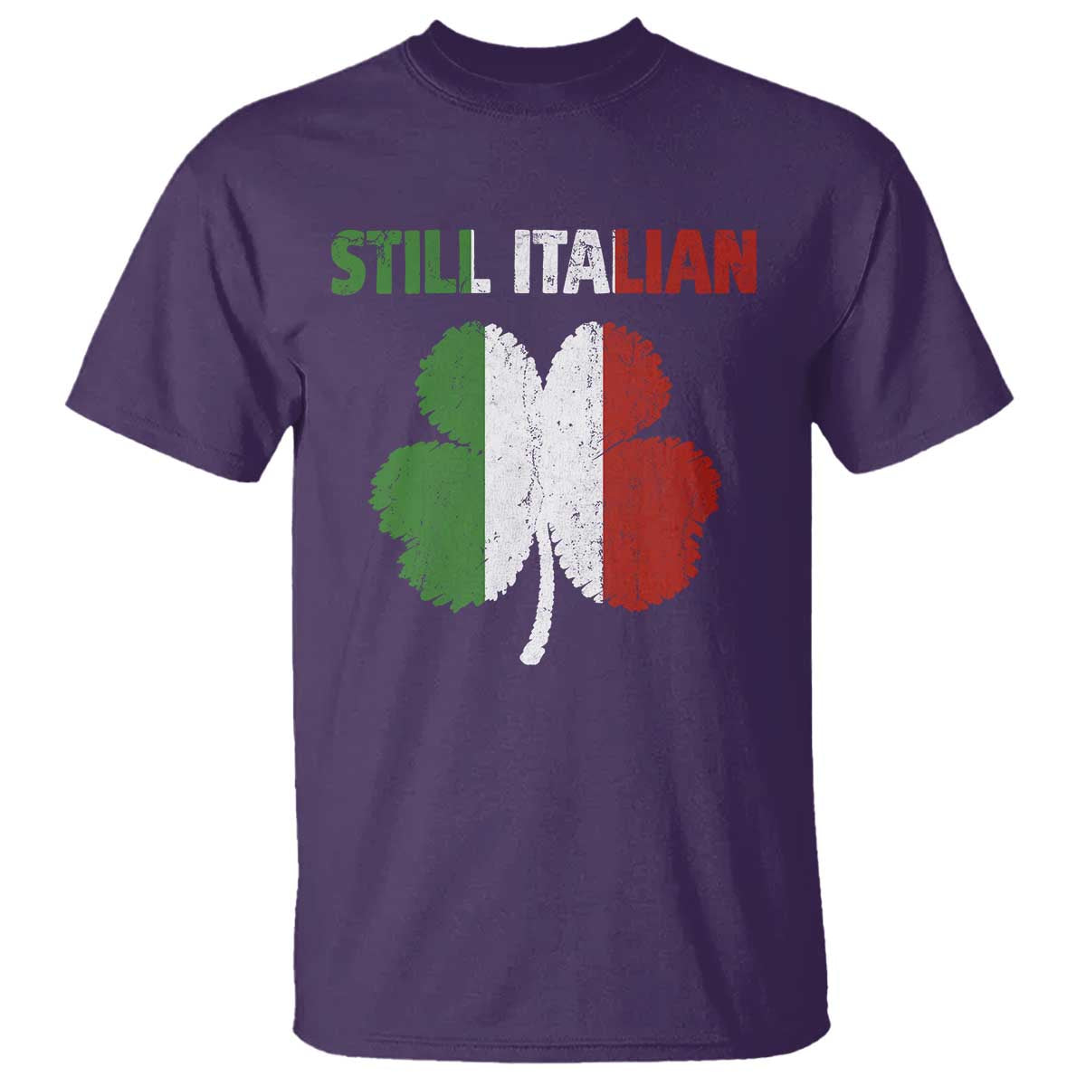 St Patricks Day Still Italian T Shirt Funny Retro Shamrock Italy Flag