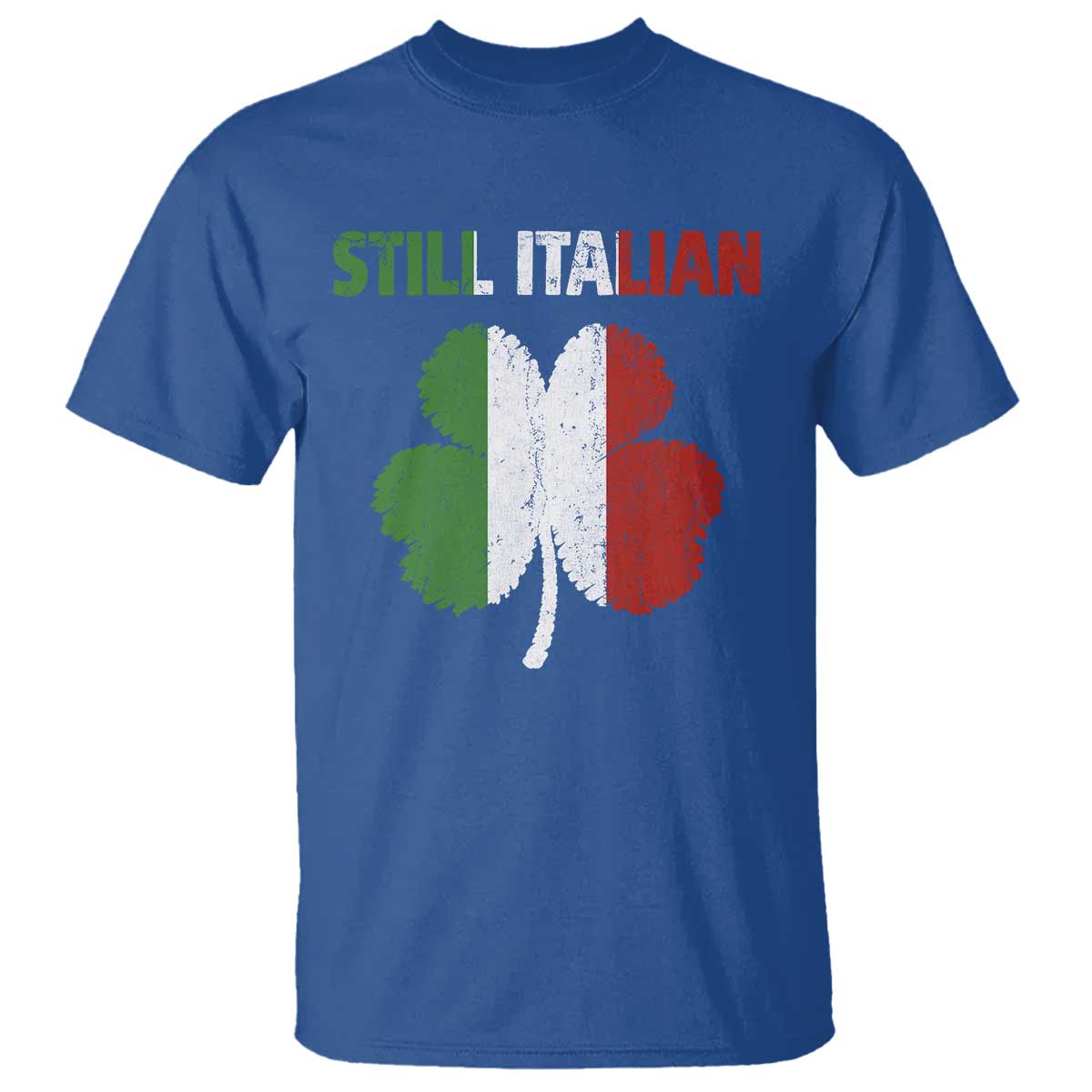 St Patricks Day Still Italian T Shirt Funny Retro Shamrock Italy Flag