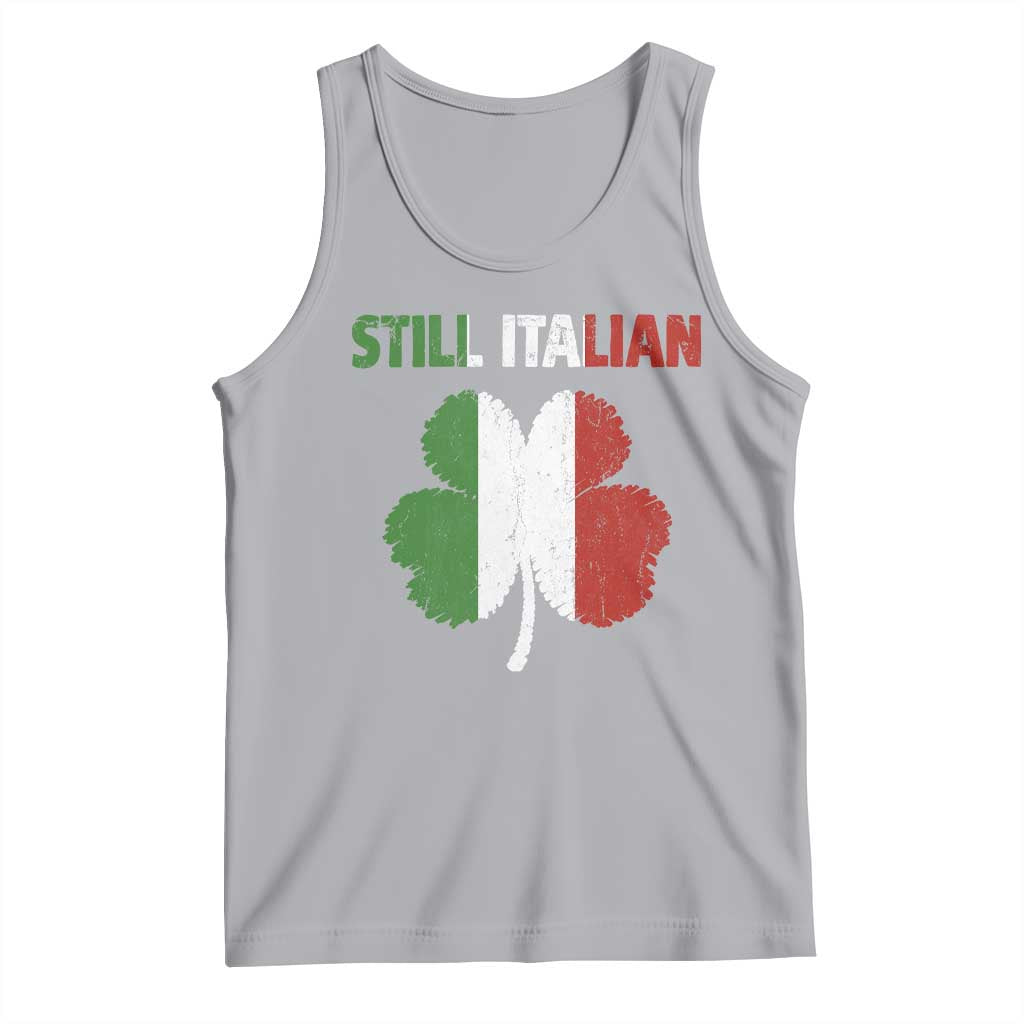 St Patricks Day Still Italian Tank Top Funny Retro Shamrock Italy Flag