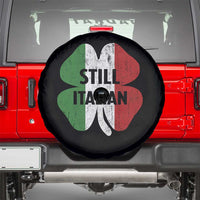Funny St Patricks Day Italian Spare Tire Cover Retro Vintage Shamrock Italy Flag