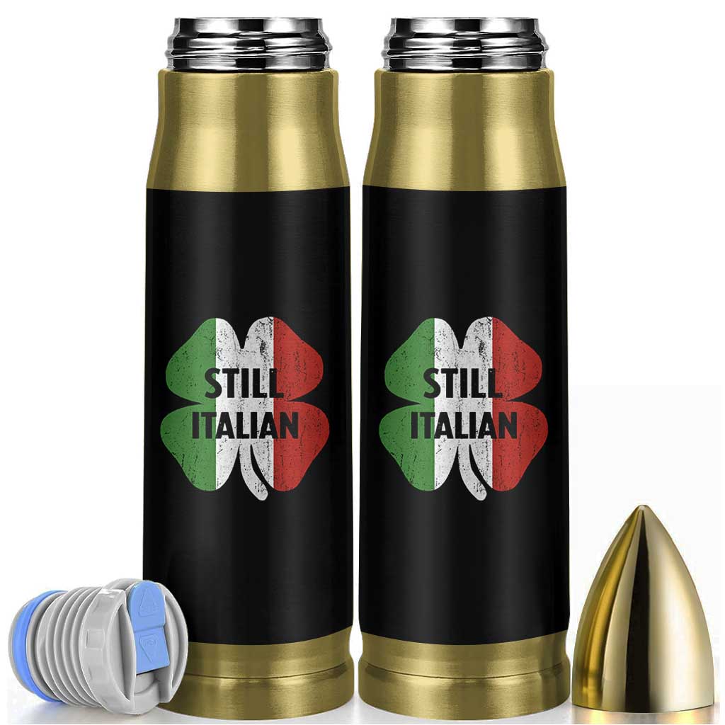 Funny St Patricks Day Italian Bullet Tumbler Retro Vintage Shamrock Italy Flag