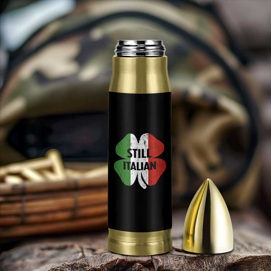 Funny St Patricks Day Italian Bullet Tumbler Retro Vintage Shamrock Italy Flag