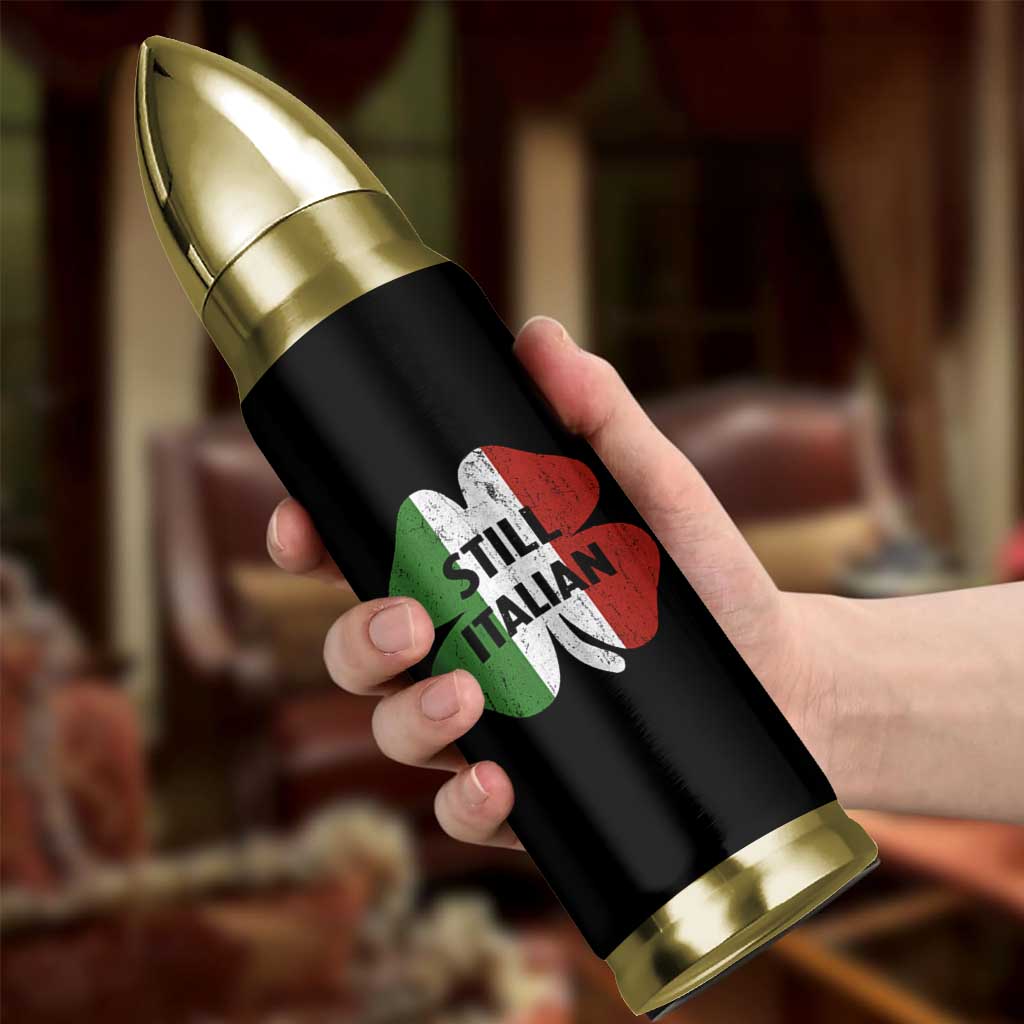 Funny St Patricks Day Italian Bullet Tumbler Retro Vintage Shamrock Italy Flag