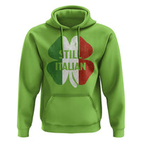 Funny St Patricks Day Italian Hoodie Retro Vintage Shamrock Italy Flag