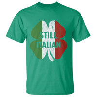 Funny St Patricks Day Italian T Shirt Retro Vintage Shamrock Italy Flag
