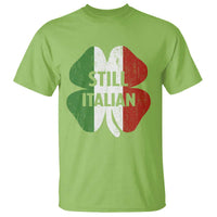 Funny St Patricks Day Italian T Shirt Retro Vintage Shamrock Italy Flag