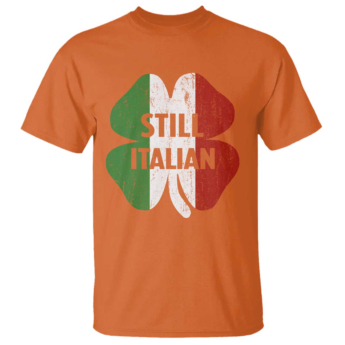 Funny St Patricks Day Italian T Shirt Retro Vintage Shamrock Italy Flag