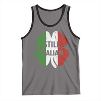 Funny St Patricks Day Italian Tank Top Retro Vintage Shamrock Italy Flag