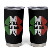 Funny St Patricks Day Italian Tumbler Cup Retro Vintage Shamrock Italy Flag