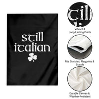 St Patricks Day Still Italian Garden Flag Funny Lucky Shamrock Clovers