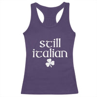 St Patricks Day Still Italian Racerback Tank Top Funny Lucky Shamrock Clovers